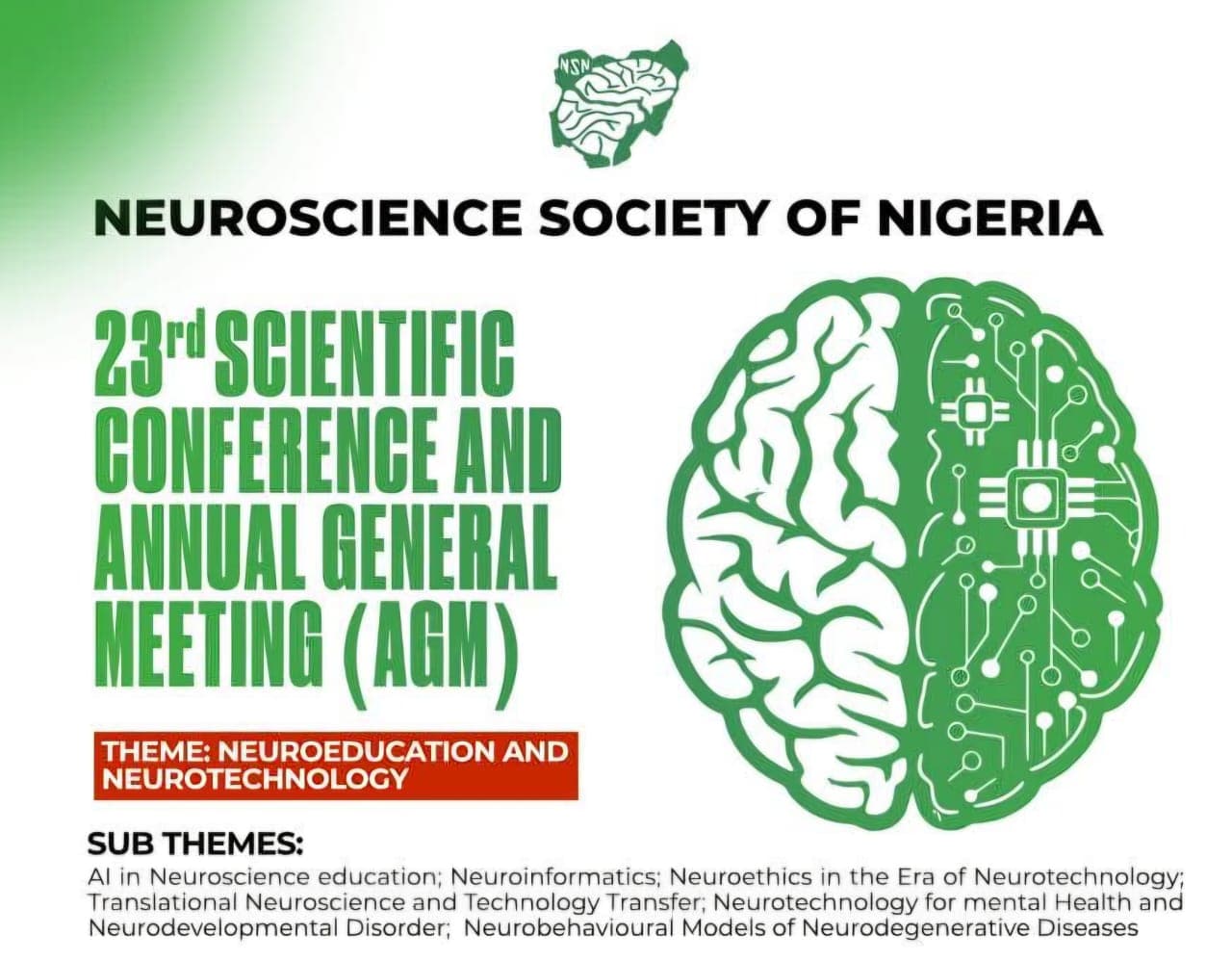 NSN 23rd Conference Brings Global Experts to Abuja on AI, Brain Tech and African Neuroscience