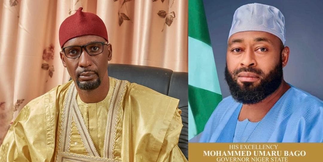 GOV. BAGO CELEBRATES HIS COMMISSIONER FAROUK UMAR AUDI ON HIS BIRTHDAY.